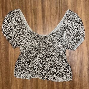 Urban Outfitters Cheetah Print Shirt